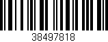 Código de barras (EAN, GTIN, SKU, ISBN): '38497818'