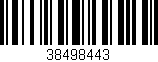 Código de barras (EAN, GTIN, SKU, ISBN): '38498443'