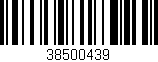 Código de barras (EAN, GTIN, SKU, ISBN): '38500439'