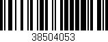 Código de barras (EAN, GTIN, SKU, ISBN): '38504053'