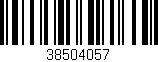 Código de barras (EAN, GTIN, SKU, ISBN): '38504057'