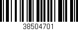 Código de barras (EAN, GTIN, SKU, ISBN): '38504701'
