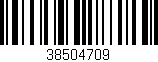 Código de barras (EAN, GTIN, SKU, ISBN): '38504709'