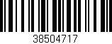 Código de barras (EAN, GTIN, SKU, ISBN): '38504717'