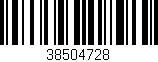 Código de barras (EAN, GTIN, SKU, ISBN): '38504728'