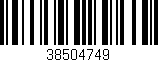 Código de barras (EAN, GTIN, SKU, ISBN): '38504749'