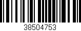 Código de barras (EAN, GTIN, SKU, ISBN): '38504753'