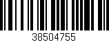 Código de barras (EAN, GTIN, SKU, ISBN): '38504755'