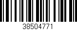 Código de barras (EAN, GTIN, SKU, ISBN): '38504771'
