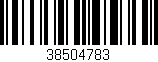 Código de barras (EAN, GTIN, SKU, ISBN): '38504783'