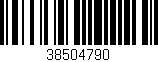 Código de barras (EAN, GTIN, SKU, ISBN): '38504790'