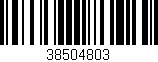 Código de barras (EAN, GTIN, SKU, ISBN): '38504803'