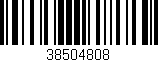 Código de barras (EAN, GTIN, SKU, ISBN): '38504808'