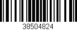 Código de barras (EAN, GTIN, SKU, ISBN): '38504824'