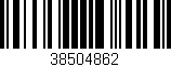 Código de barras (EAN, GTIN, SKU, ISBN): '38504862'