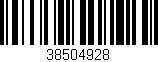 Código de barras (EAN, GTIN, SKU, ISBN): '38504928'