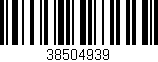 Código de barras (EAN, GTIN, SKU, ISBN): '38504939'