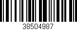 Código de barras (EAN, GTIN, SKU, ISBN): '38504987'