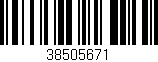 Código de barras (EAN, GTIN, SKU, ISBN): '38505671'