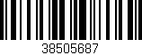 Código de barras (EAN, GTIN, SKU, ISBN): '38505687'