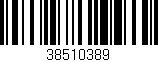 Código de barras (EAN, GTIN, SKU, ISBN): '38510389'