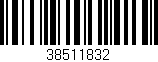 Código de barras (EAN, GTIN, SKU, ISBN): '38511832'