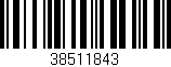 Código de barras (EAN, GTIN, SKU, ISBN): '38511843'