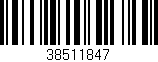 Código de barras (EAN, GTIN, SKU, ISBN): '38511847'