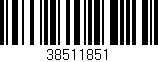 Código de barras (EAN, GTIN, SKU, ISBN): '38511851'
