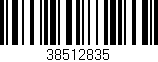 Código de barras (EAN, GTIN, SKU, ISBN): '38512835'