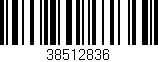 Código de barras (EAN, GTIN, SKU, ISBN): '38512836'
