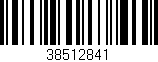 Código de barras (EAN, GTIN, SKU, ISBN): '38512841'