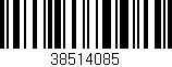 Código de barras (EAN, GTIN, SKU, ISBN): '38514085'