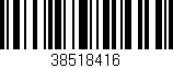 Código de barras (EAN, GTIN, SKU, ISBN): '38518416'