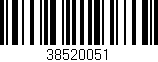 Código de barras (EAN, GTIN, SKU, ISBN): '38520051'