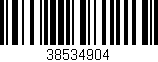 Código de barras (EAN, GTIN, SKU, ISBN): '38534904'