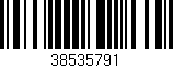 Código de barras (EAN, GTIN, SKU, ISBN): '38535791'
