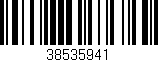 Código de barras (EAN, GTIN, SKU, ISBN): '38535941'