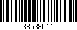 Código de barras (EAN, GTIN, SKU, ISBN): '38538611'