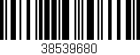 Código de barras (EAN, GTIN, SKU, ISBN): '38539680'
