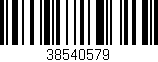 Código de barras (EAN, GTIN, SKU, ISBN): '38540579'