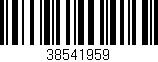 Código de barras (EAN, GTIN, SKU, ISBN): '38541959'