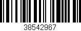 Código de barras (EAN, GTIN, SKU, ISBN): '38542967'