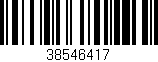 Código de barras (EAN, GTIN, SKU, ISBN): '38546417'