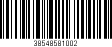 Código de barras (EAN, GTIN, SKU, ISBN): '38548581002'