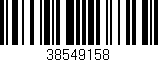 Código de barras (EAN, GTIN, SKU, ISBN): '38549158'