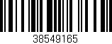 Código de barras (EAN, GTIN, SKU, ISBN): '38549165'