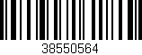 Código de barras (EAN, GTIN, SKU, ISBN): '38550564'