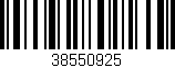 Código de barras (EAN, GTIN, SKU, ISBN): '38550925'