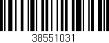 Código de barras (EAN, GTIN, SKU, ISBN): '38551031'